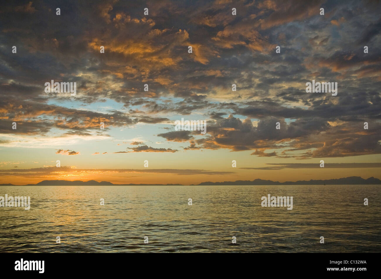 Ansicht von Gordons Bay bei Sonnenuntergang, Provinz Western Cape, South Africa Stockfoto