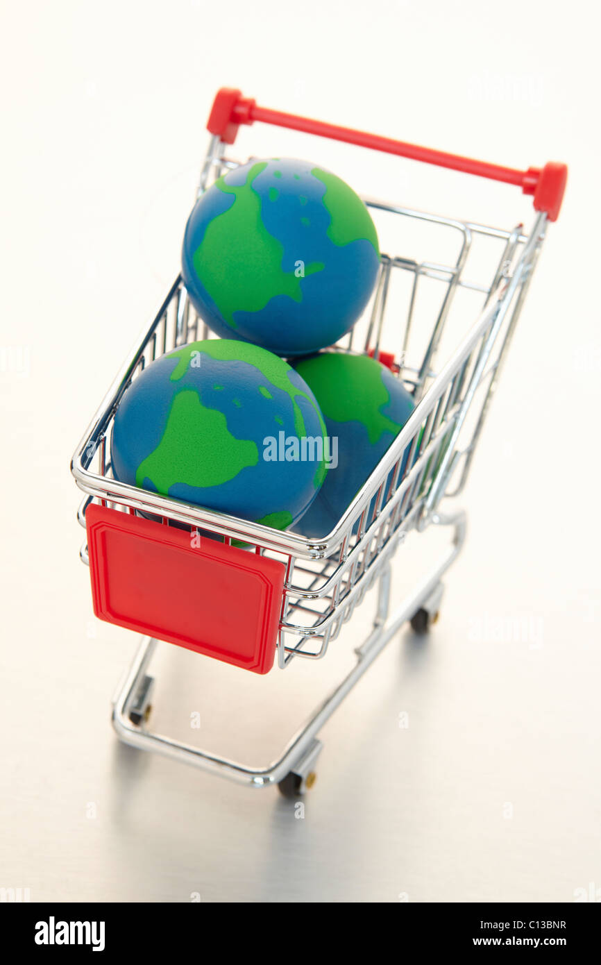 Globaler e-commerce Stockfoto