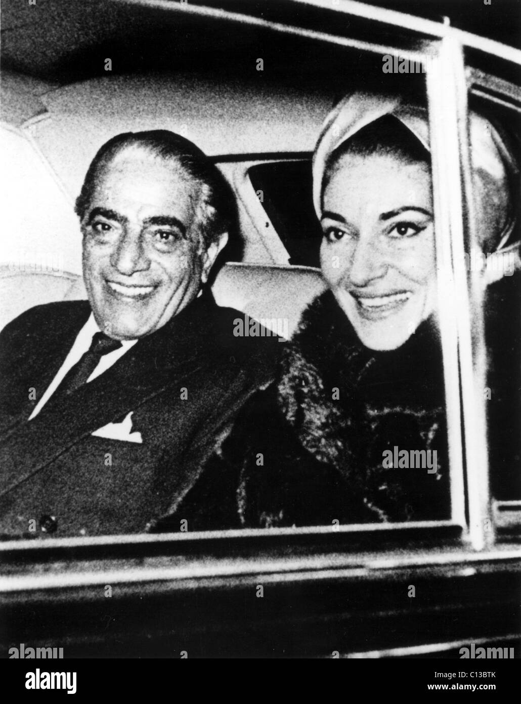 ARISTOTLE ONASSIS und MARIA CALLAS in den frühen 1960er Jahren Stockfoto