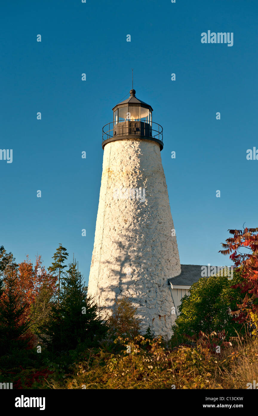 Dyce Head Leuchtturm, Castine, Maine, USA Stockfoto