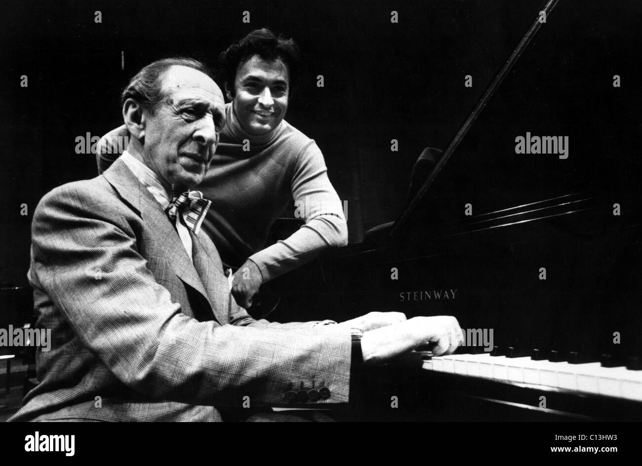 VLADIMIR HOROWITZ, mit Zubin Mehta-Musikdirektor des New York Philharmonic Stockfoto