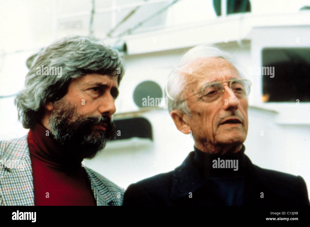 Jean-Michel Cousteau und Vater Jacques Cousteau Stockfotografie - Alamy