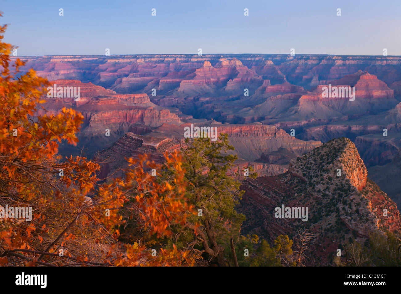 USA, Arizona, Grand Canyon bei Sonnenaufgang Stockfoto