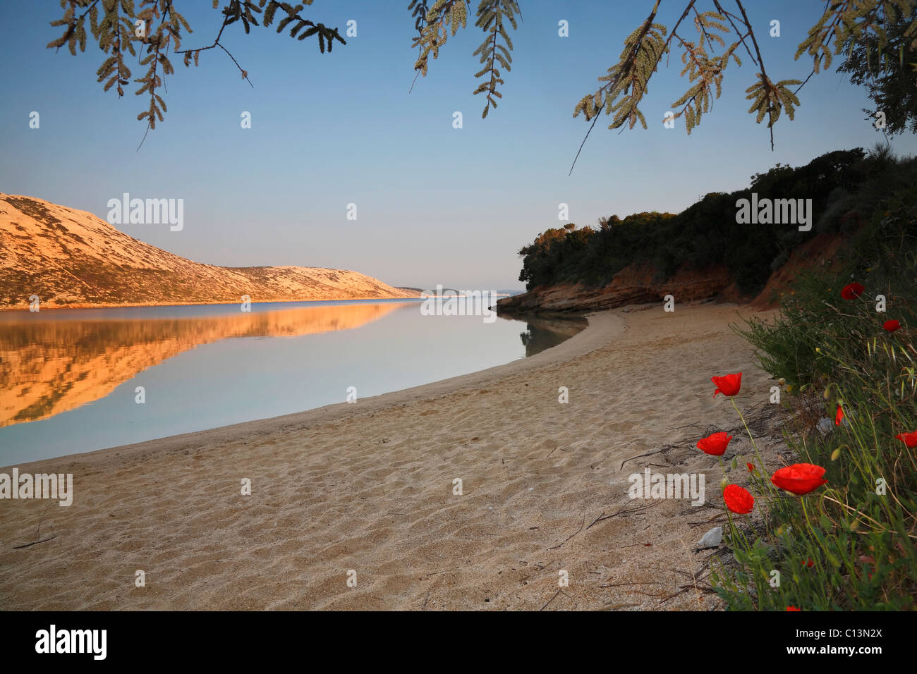 Rab Strand Kroatien Stockfoto