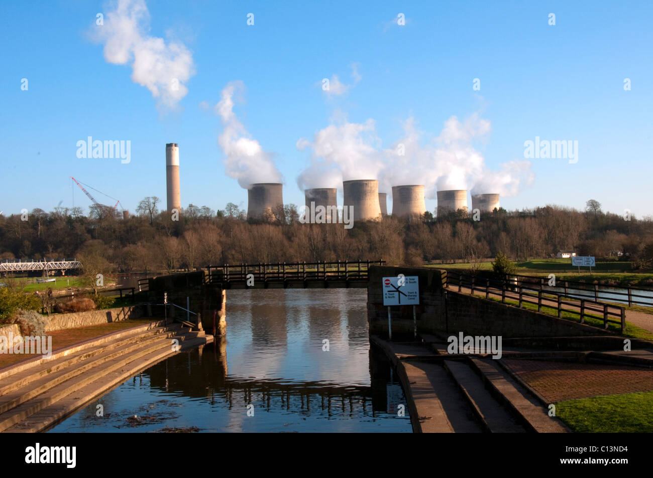 Ratcliffe auf Soar Kraftwerk angesehen FromTrent Sperre, Nottinghamshire, England UK Stockfoto