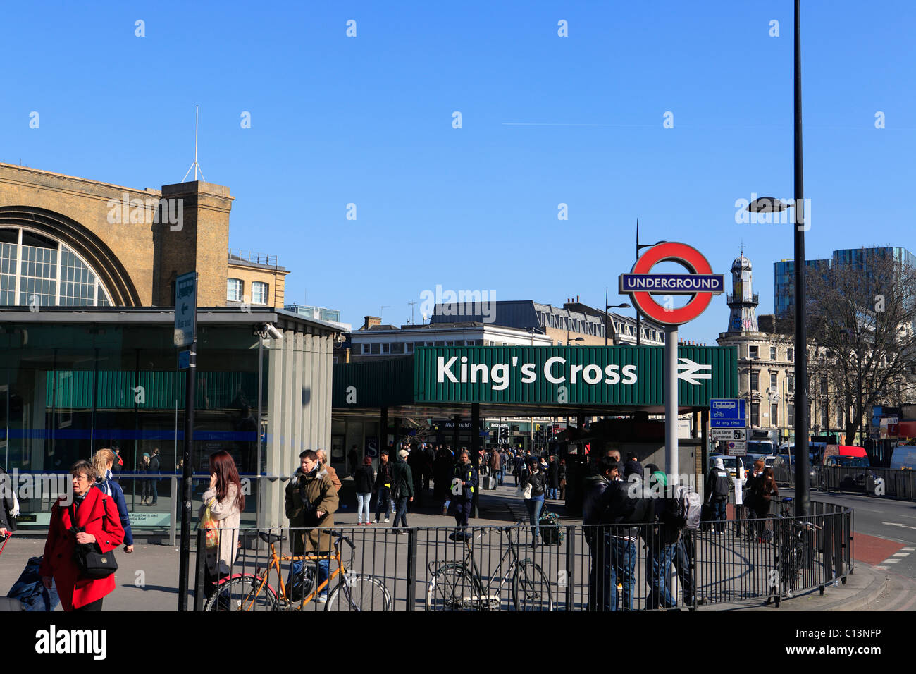 Großbritannien London Kings Cross Bahnhof Stockfoto