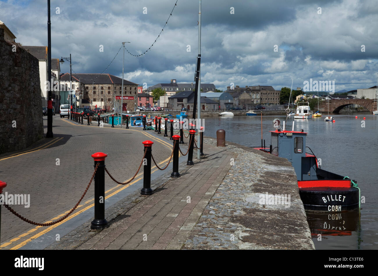Dungarvan Hafen und Kais, Co Waterford, Irland Stockfoto