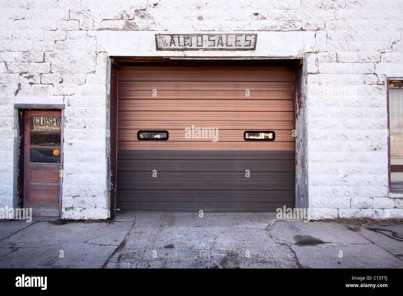 Gebäude in Sumner, Nebraska, USA, 16.02.2011 Stockfoto