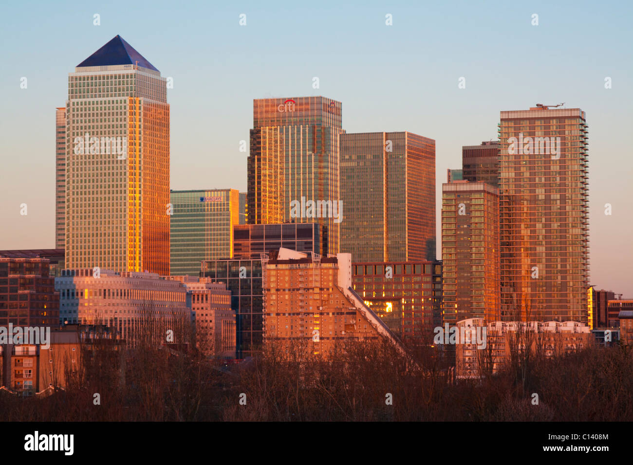 Canary Wharf - Docklands - London Stockfoto