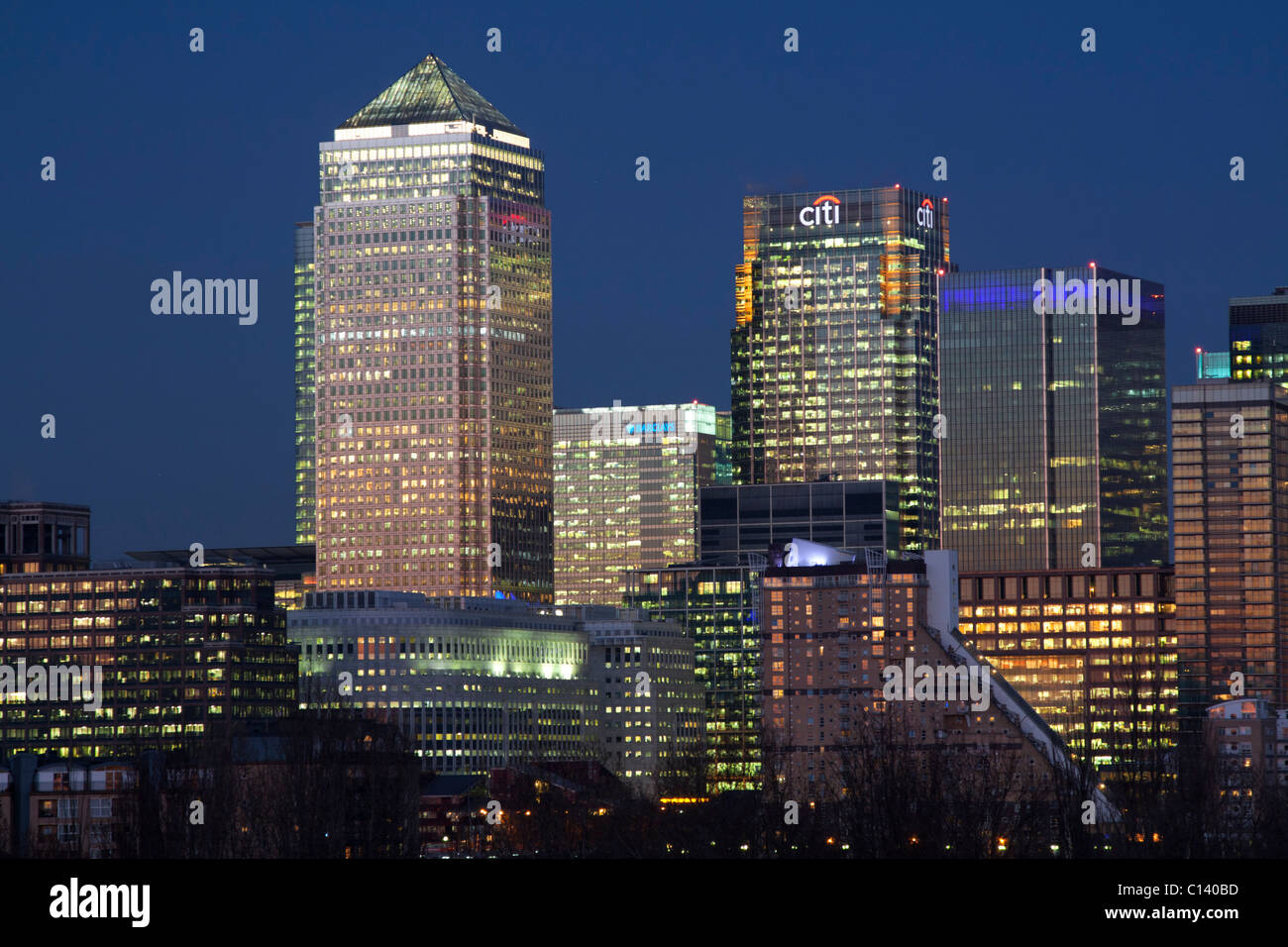 Canary Wharf - Docklands - London Stockfoto