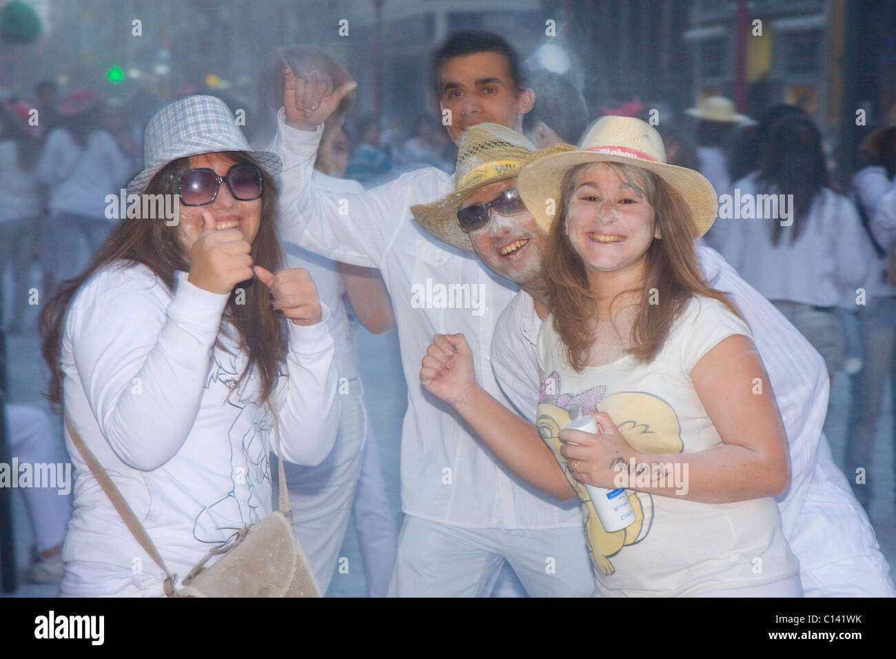 Die Polvajera; Teil des Karnevals 2011 Las Palmas de Gran Canaria Stockfoto