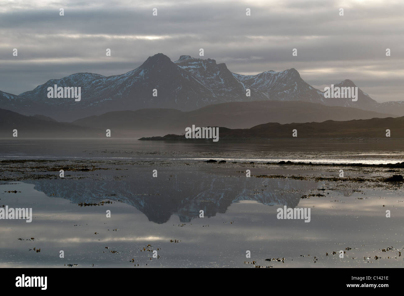 Ben, die Treue von den Kyle of Tongue, Sutherland, Schottland, UK Stockfoto