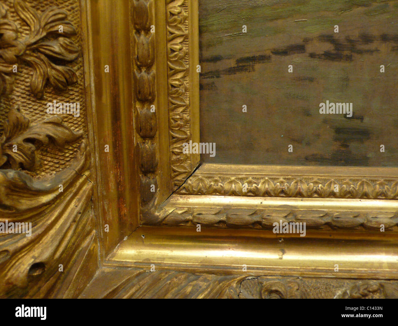 Beschädigte Frames Musee d ' Orsay Paris Frankreich Stockfoto