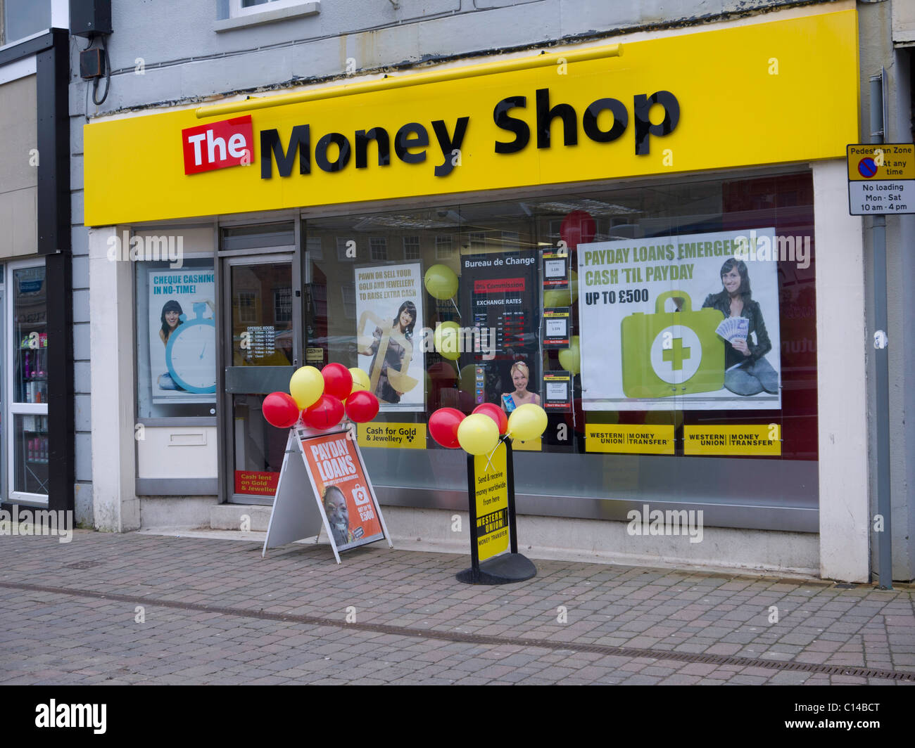 Die Geld-Shop, neue Stil Pfandhaus Stockfoto