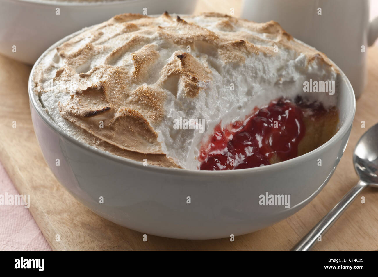 Königin der Pudding traditionelles Dessert UK Stockfoto
