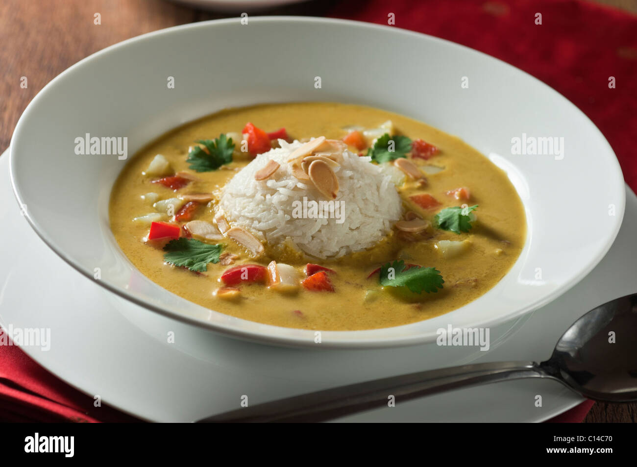 Mulligatawny Suppe. Anglo-indische Gericht Stockfoto