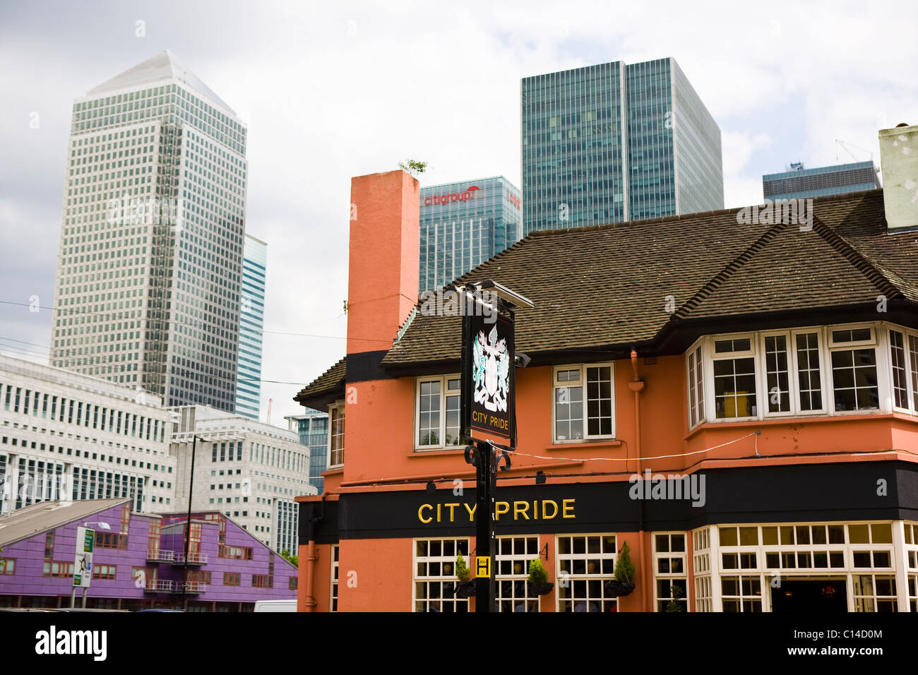 Stolz Stadt Pub in Canary Wharf, Isle of Dogs, London Stockfoto