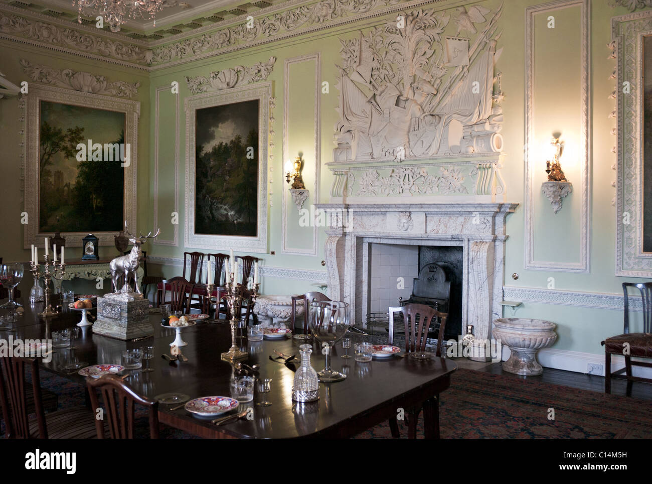 BLAIR CASTLE SCHLOSS SCHOTTLAND, VEREINIGTES KÖNIGREICH Stockfoto