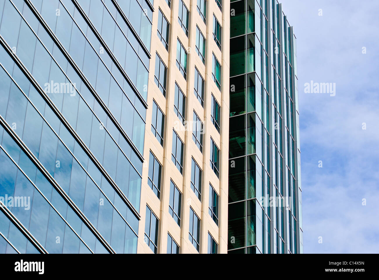 Modernes Gebäude in Boston. Stockfoto