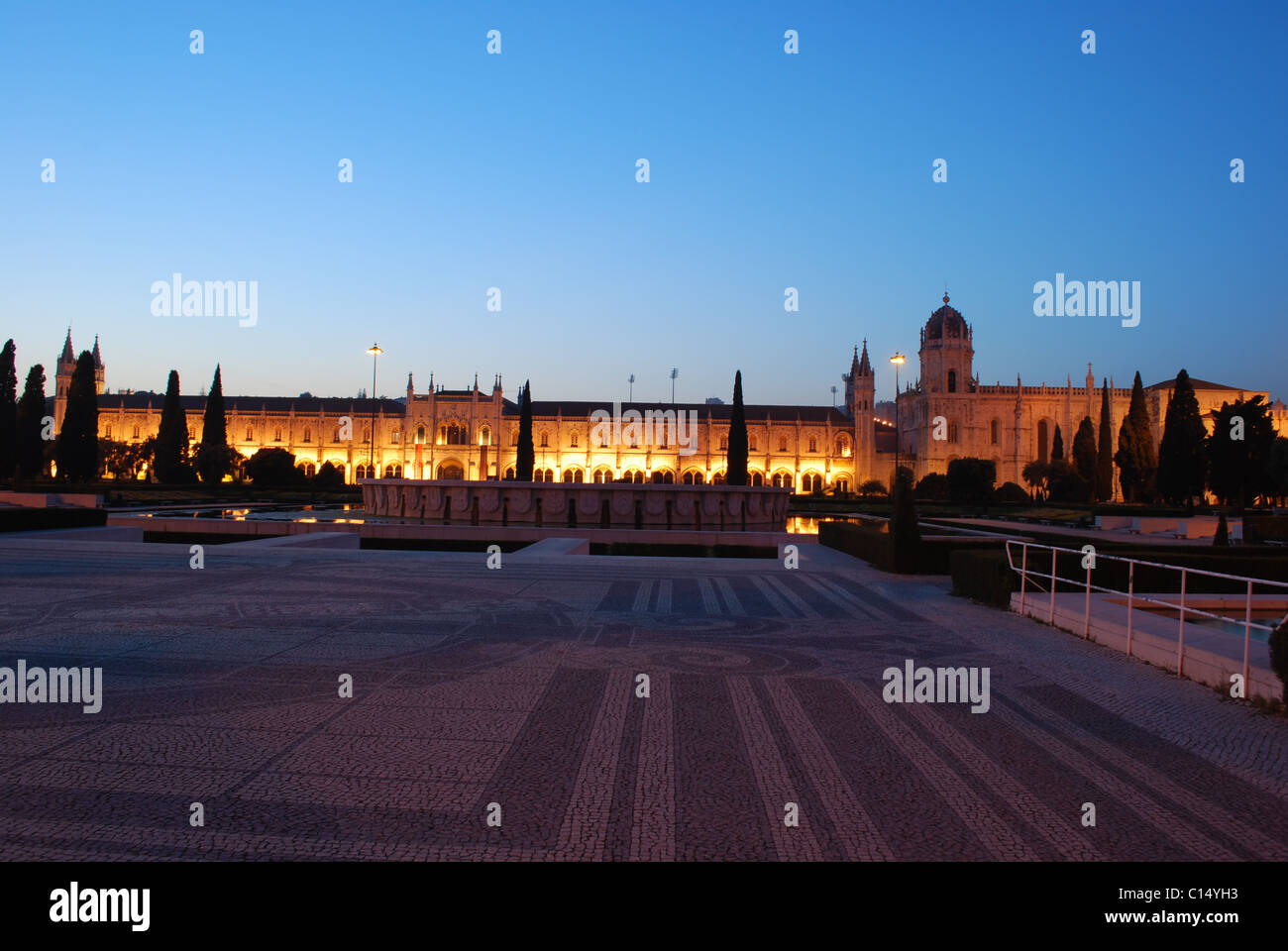 Hieronymus-Kloster in Lissabon (Sonnenuntergang) Stockfoto