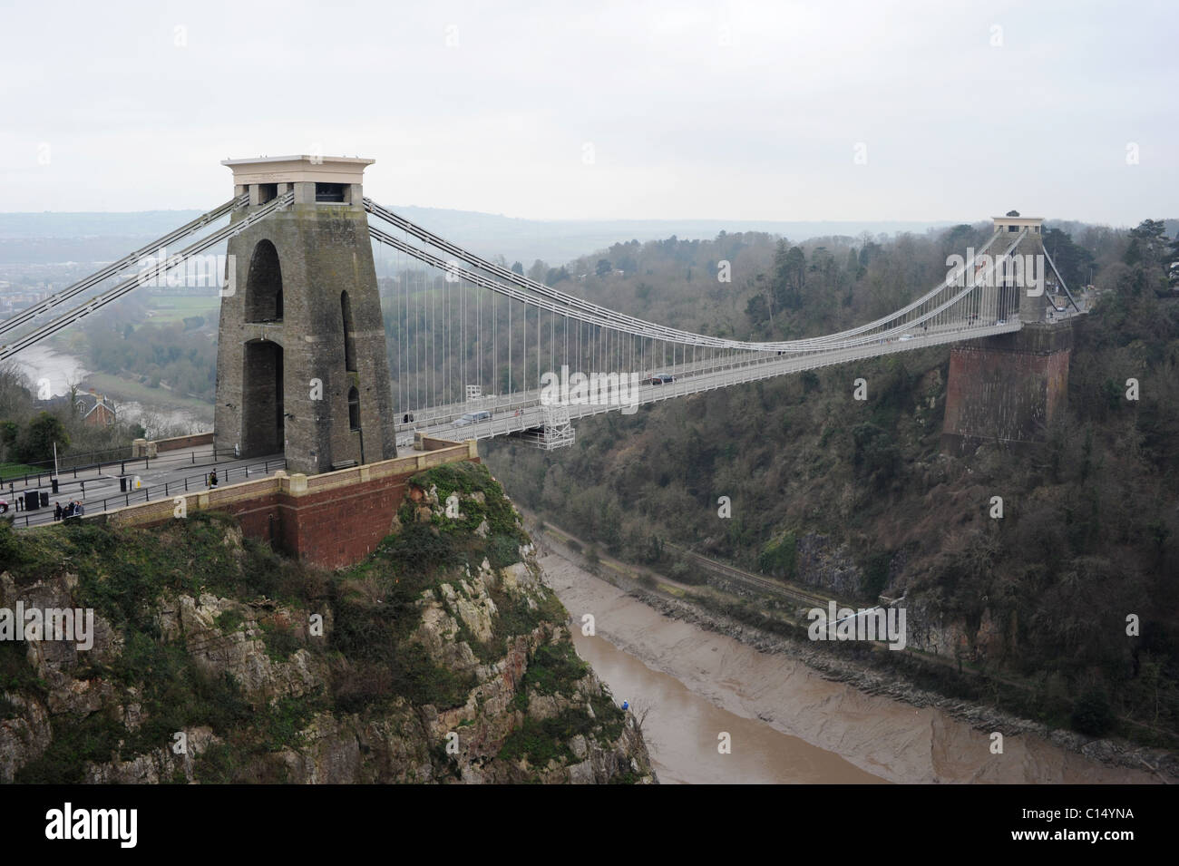 Die Clifton Suspension Bridge Bristol Stockfoto