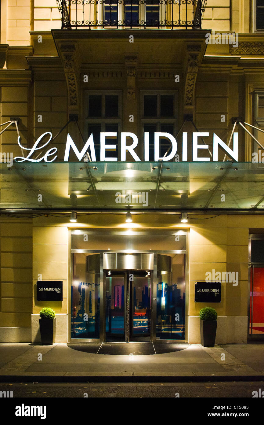Hotel Le Meridien in Wien Stockfoto