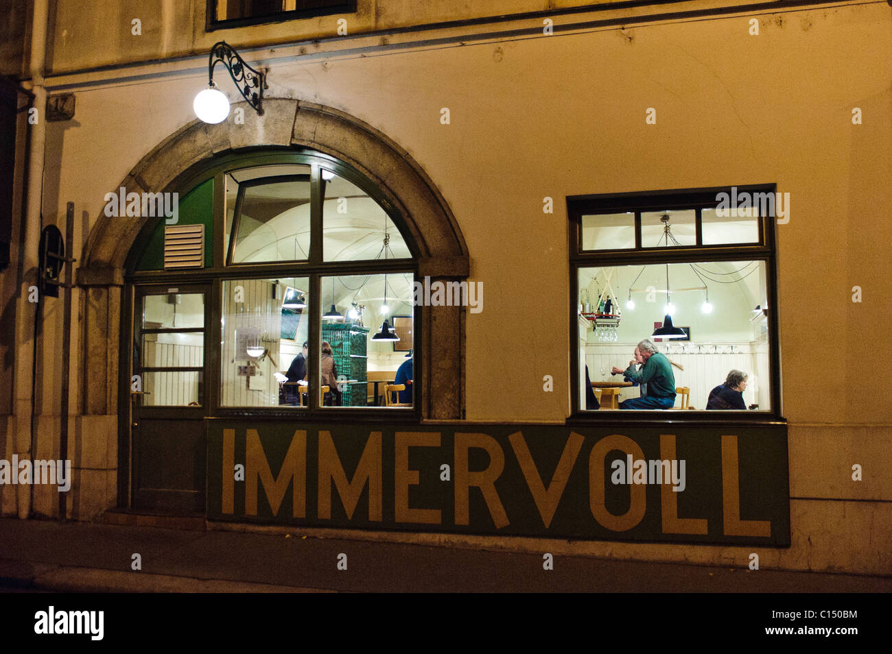 Immervol Restaurant, Wien Stockfoto