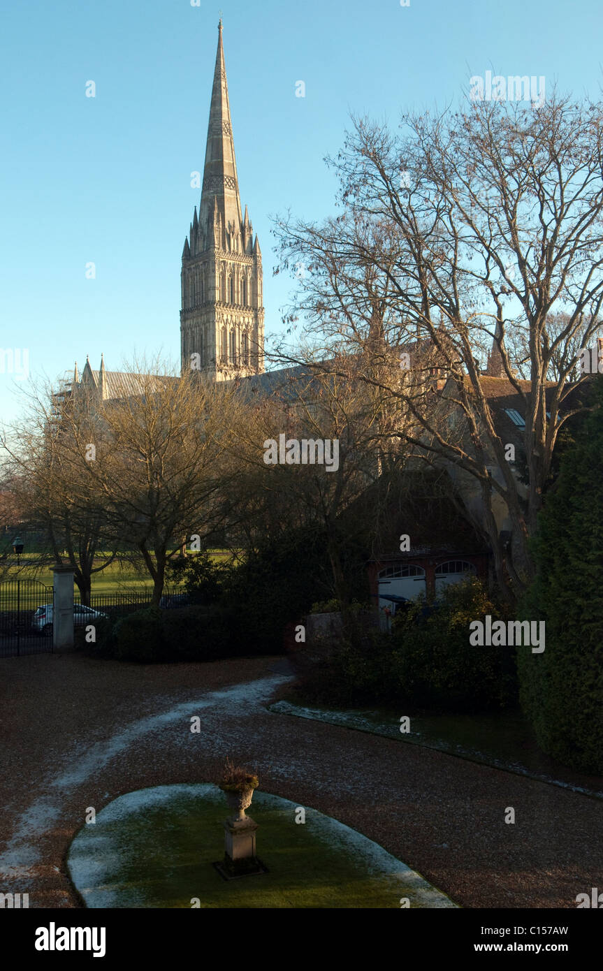 Arundells, die Heimat der ehemalige Premierminister von Großbritannien Sir Edward Heath, in der Nähe von Kathedrale von Salisbury in Südengland. Stockfoto