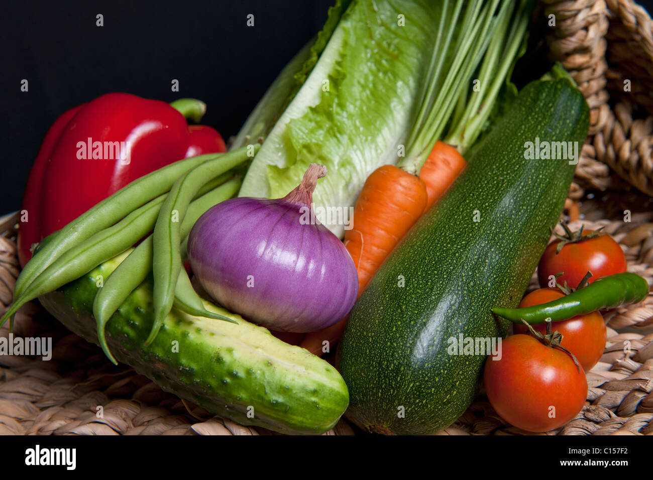 Sommer Gemüse Stilleben Stockfoto