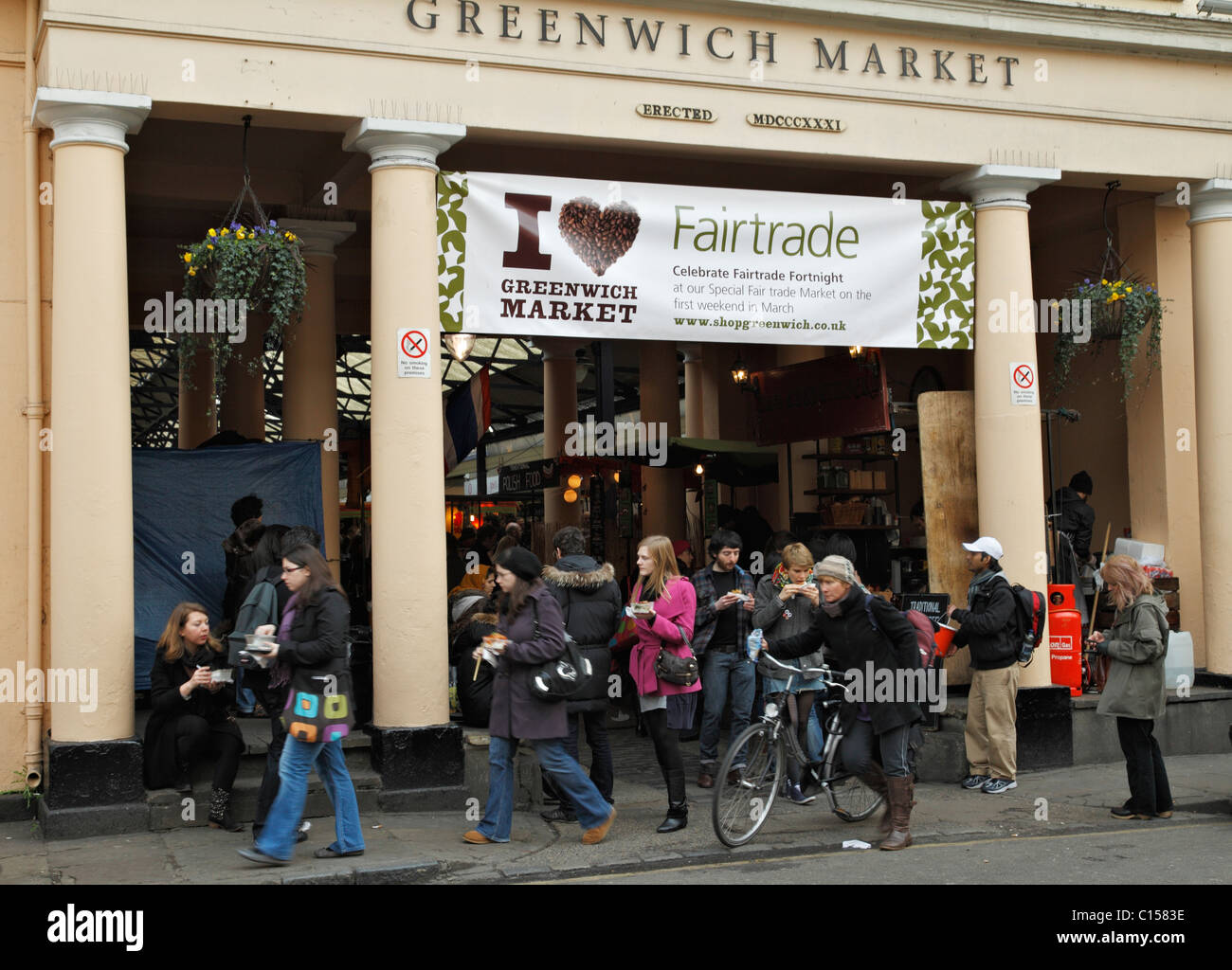 Greenwich Markt. Stockfoto