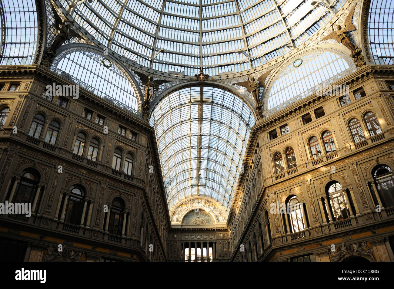 Neapel, Metropolitan City von Neapel, Italien, Galleria Umberto I, das ist eine öffentliche Einkaufsgalerie in Neapel. Stockfoto