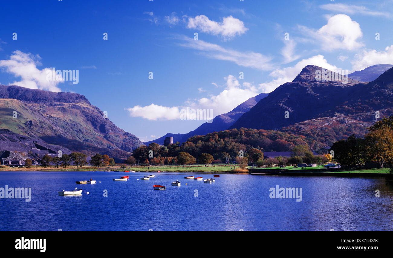Llyn Padarn, Snowdonia, Llanberis, North Wales, UK Stockfoto