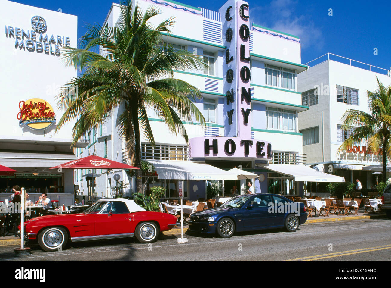 Ocean Drive, Miami Beach, Miami, Florida, USA Stockfoto