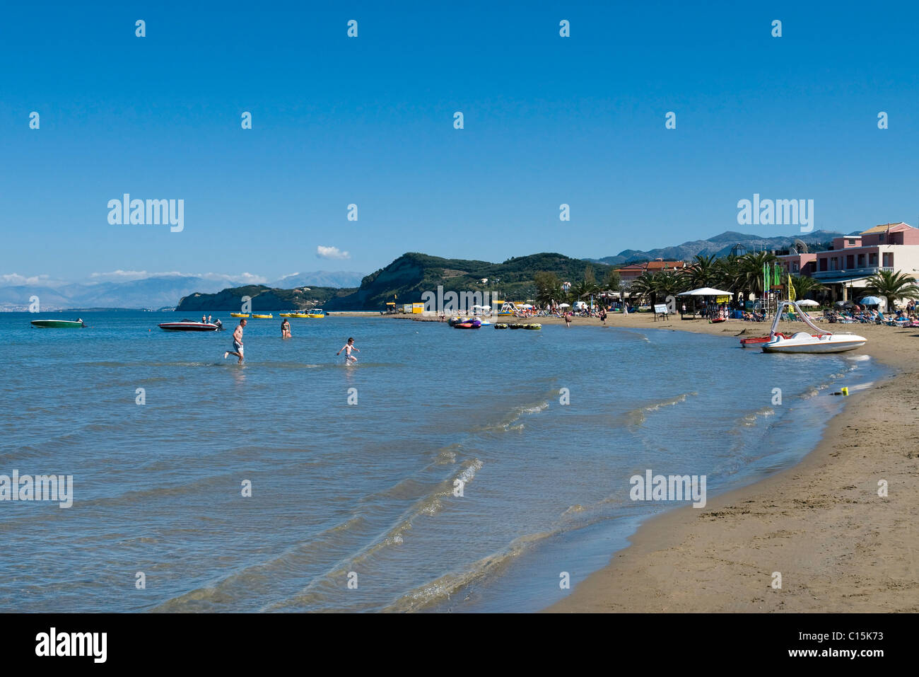 Sidari Beach, Korfu, Griechenland Stockfoto