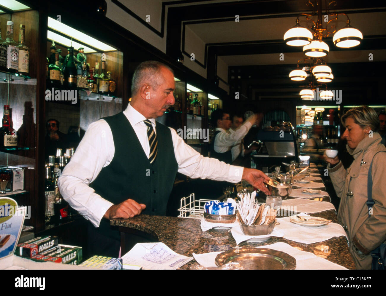 Bar, Bologna, Emilia-Romagna, Italien Stockfoto