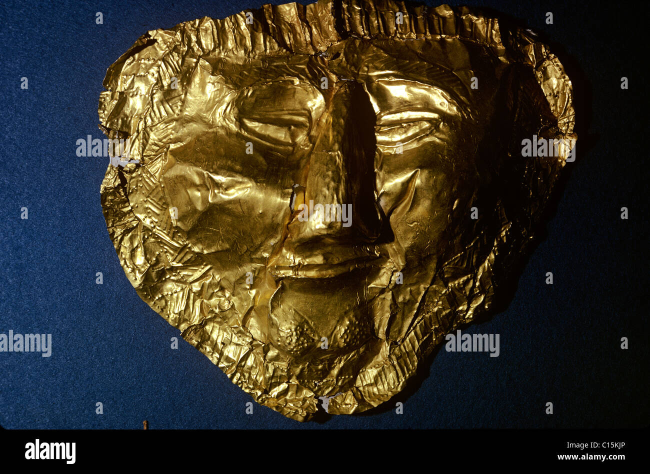Trebebiste. Gold Maske. 6 - 5. BC. Illyrischen. Ehemaliges Jugoslawien Stockfoto