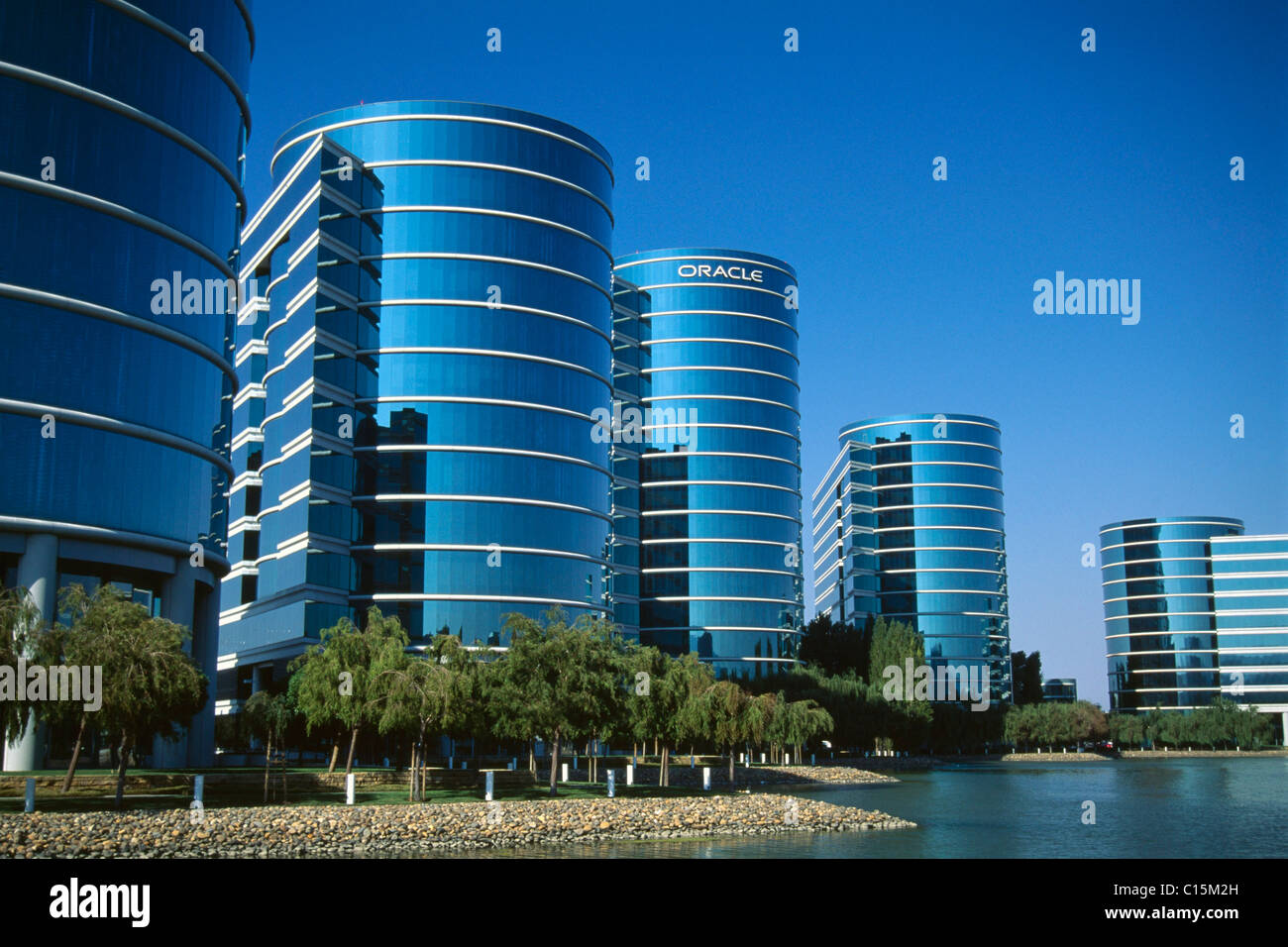 Oracle-Gebäude, Silicon Valley, Kalifornien, USA Stockfoto