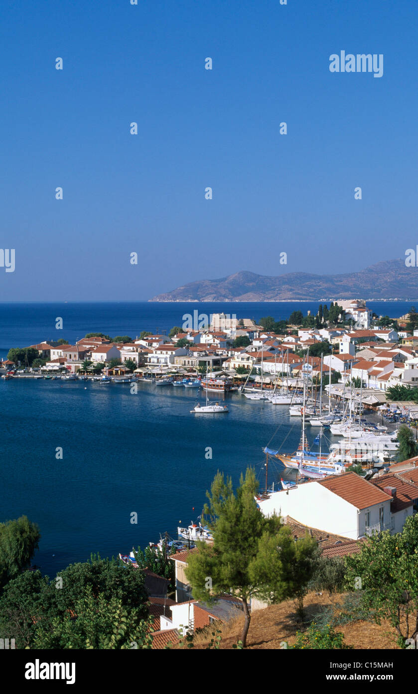 Bucht, Pythagoreio, Insel Samos, Griechenland, Europa Stockfoto