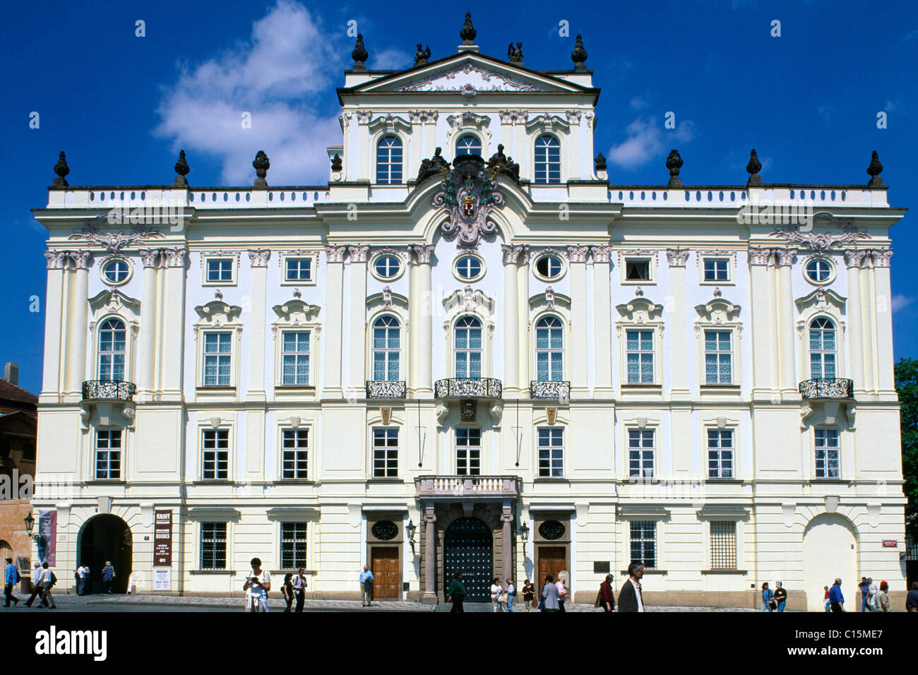 Erzbischöflichen Palast, Hradschin, Prag, Tschechische Republik Stockfoto
