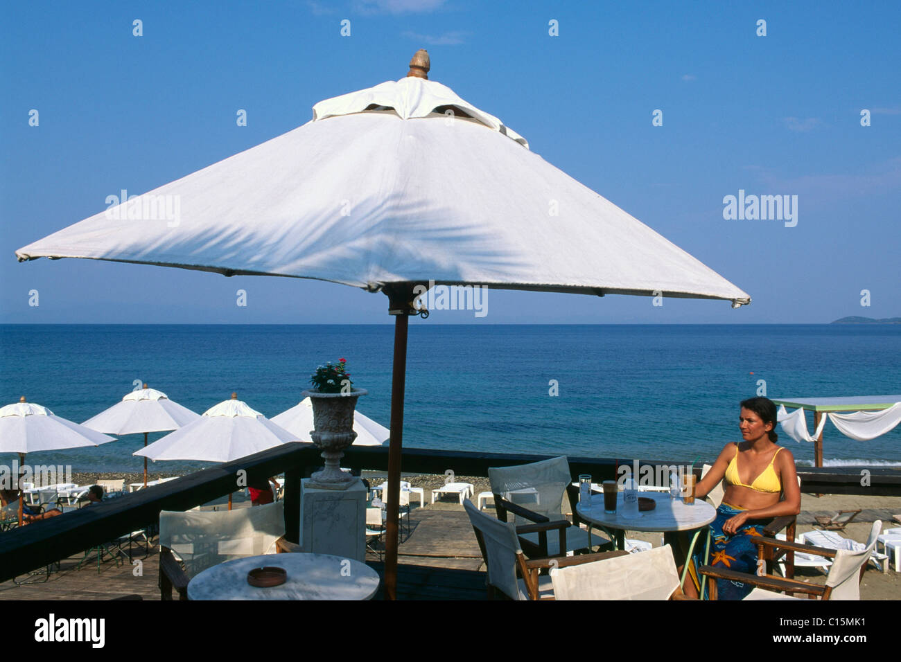 Avalon Beach Bar, Kallithea, Kassandra, Chalkidiki, Griechenland