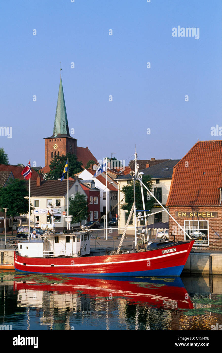Boot im Hafen, Neustadt, Lübecker Bucht, Schleswig-Holstein, Deutschland, Europa Stockfoto