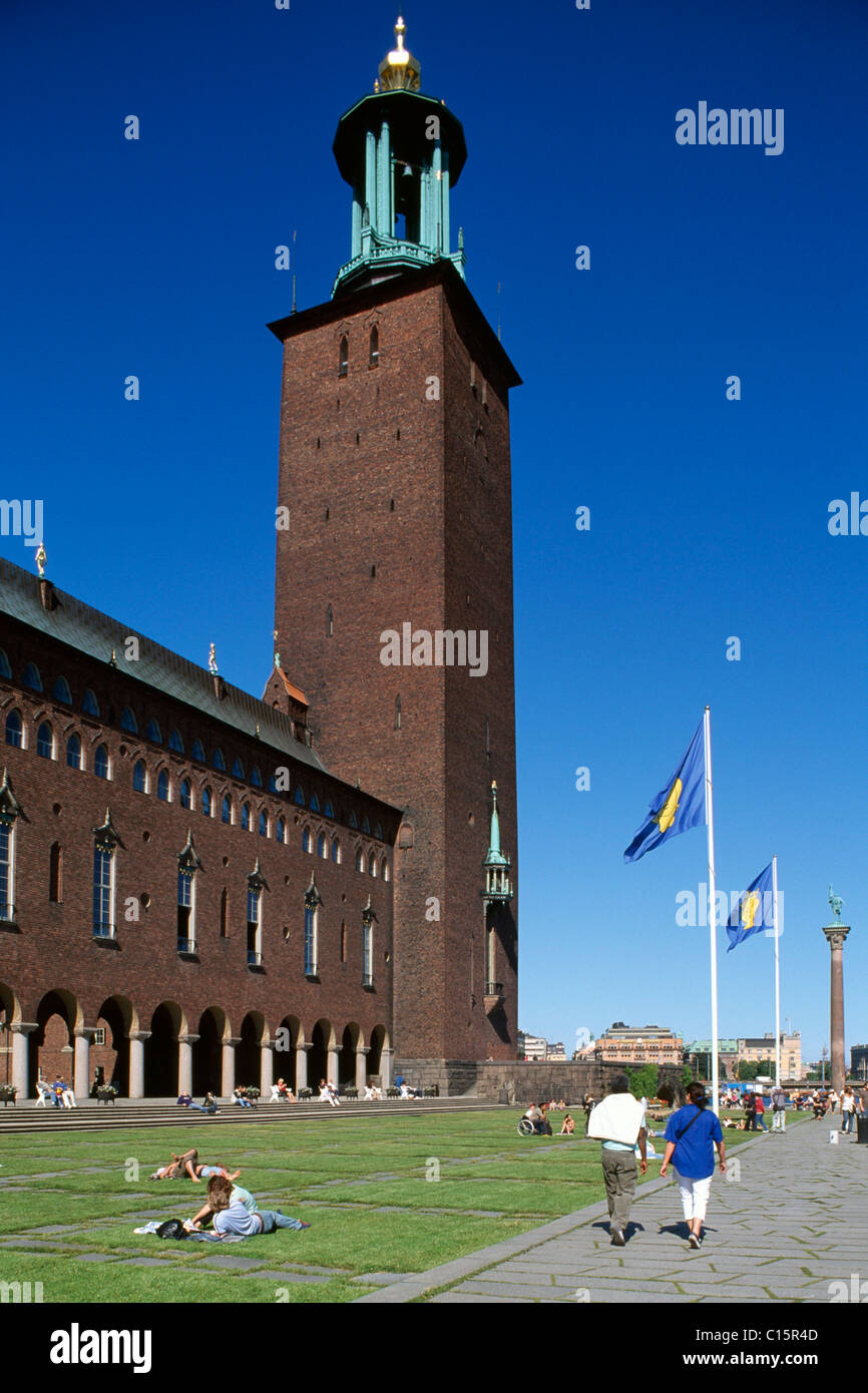 Rathaus, Riddarholmen, Stockholm, Schweden, Scandinavia Stockfoto