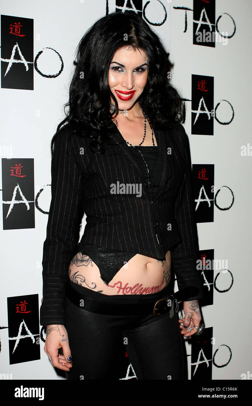 Kat Von D von LA Ink feiert den Start ihres neuen Buches "hohe Spannung Tattoo' TAO Nightclub Las Vegas, Nevada - 05.02.09 Stockfoto