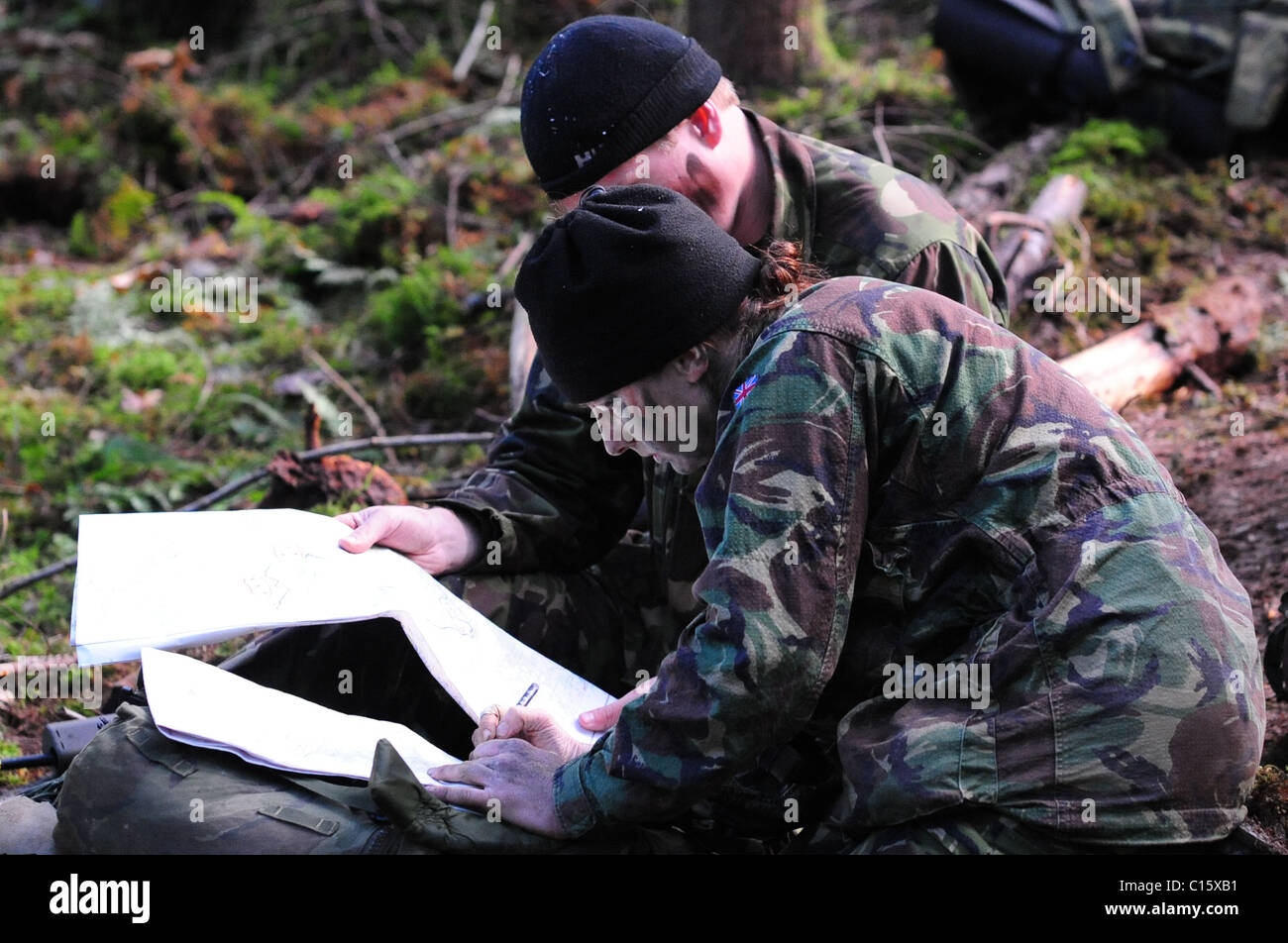 CAMBRIAN PATROL Übung ist das wichtigste patrouillierenden Event von der britischen Armee, die in Wales statt und moderiert von 160 (W)-Brigad Stockfoto