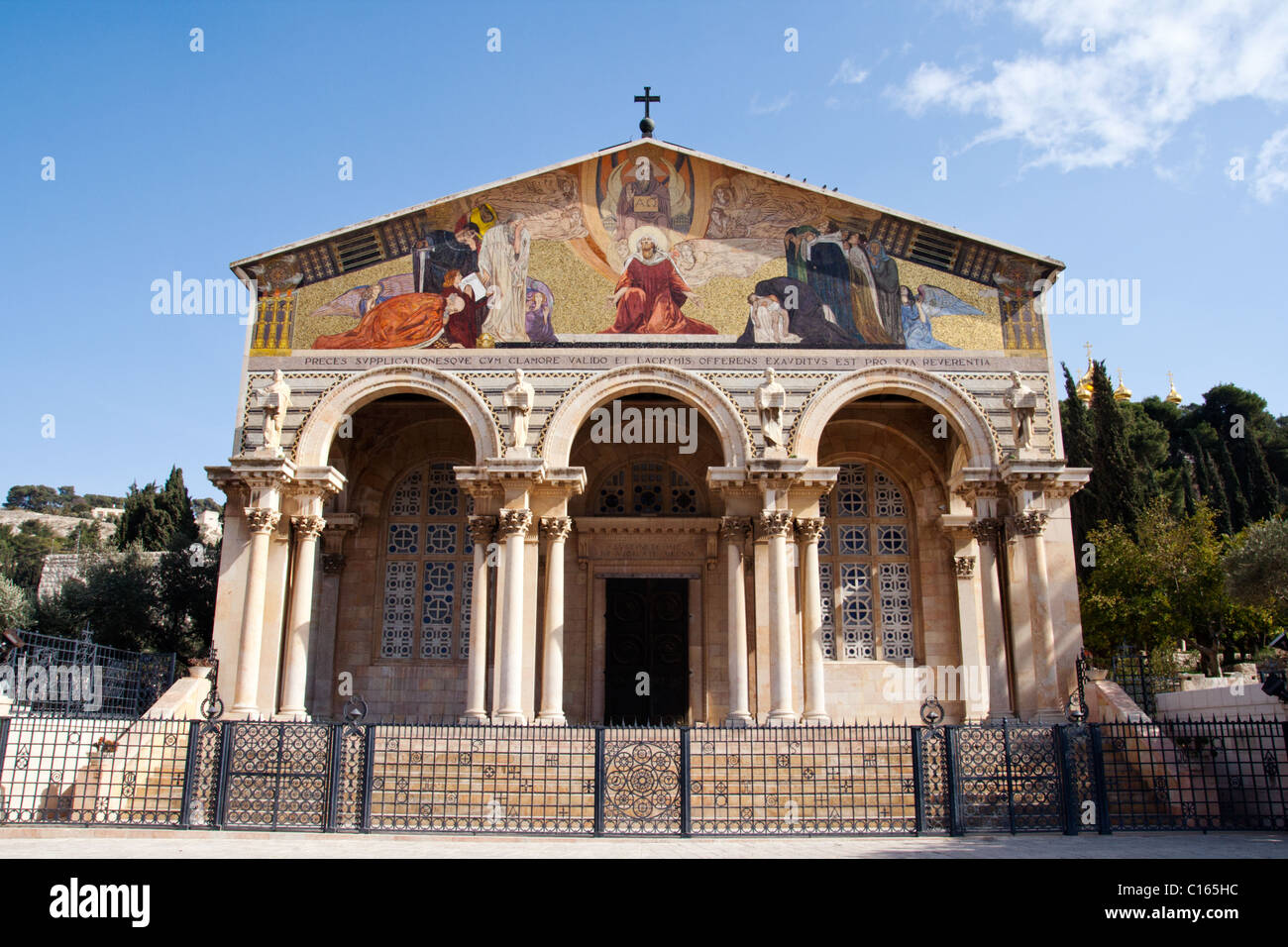 Church of All Nations im Garten von Gethsemane, Jerusalem, Israel Stockfoto