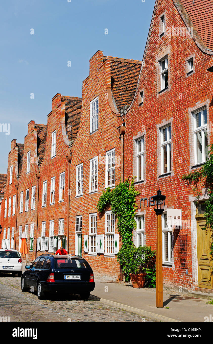 Backstein-Architektur, Hollaendisches Viertel, Holländische Viertel, Potsdam, Brandenburg, Deutschland, Europa Stockfoto