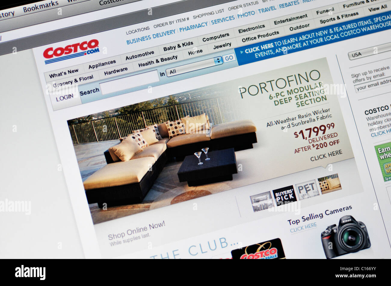 Costco wholesale shoppingwebsite Stockfotografie Alamy