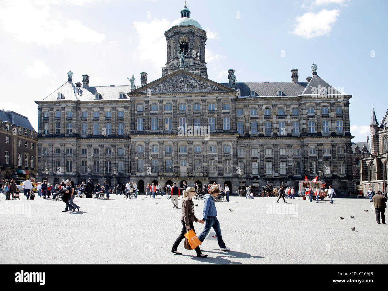 Königlicher Palast am Dam-Platz, Centrum, Amsterdam, Niederlande, Europa Stockfoto