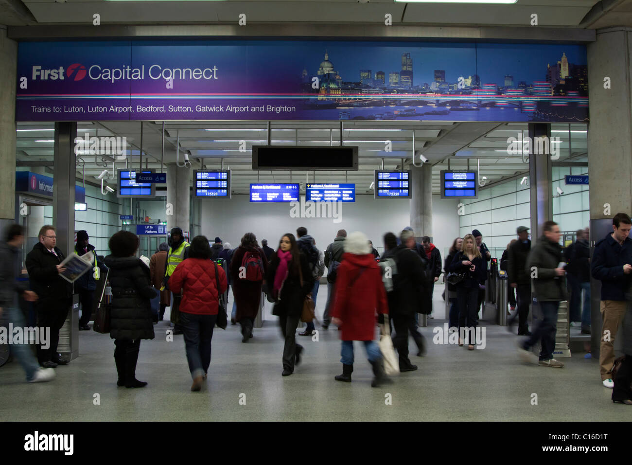 First Capital Connect - Bahnhof St Pancras - London Stockfoto