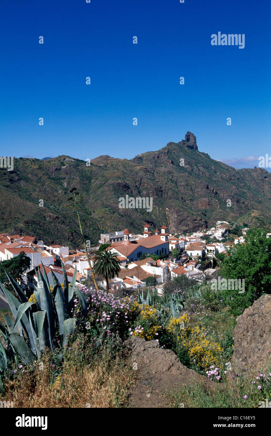 Tejeda, Roque Bentaiga, Gran Canaria, Spanien, Europa Stockfoto